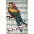 Vliegengordijn bouwpakket papegaai 90x210cm